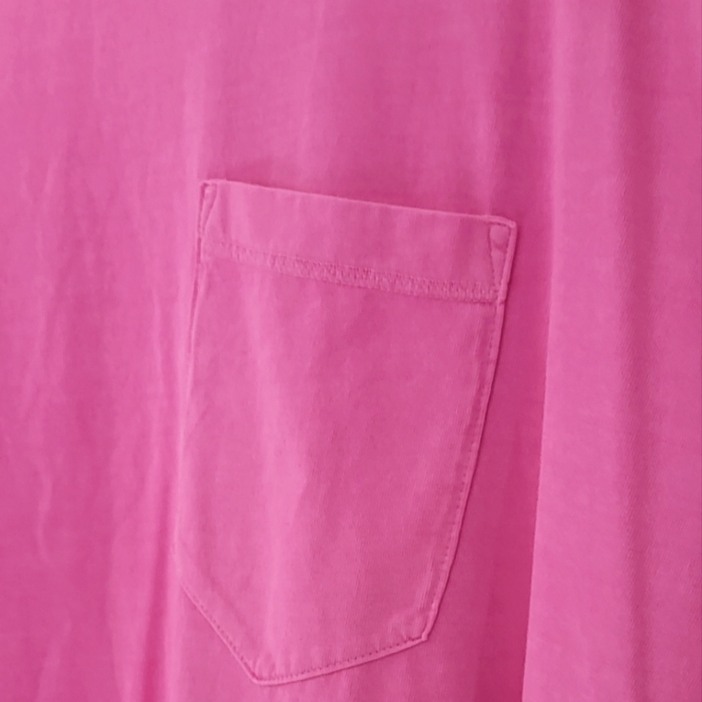 Short-Sleeve Vintage Tunic Flamingo Pink T-Shirt - Picture 2 of 8